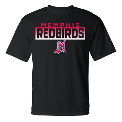 Memphis Redbirds Dri-Fit Black Dred Tee