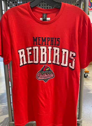 VTG 80s Louisville Redbirds MILB Baseball Red Short Sleeve T-Shirt Size M