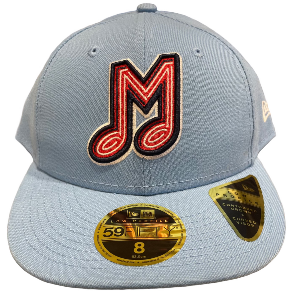 New Era 59Fifty Fitted Low Profile Powder Blue Cap – Memphis