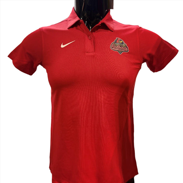 Memphis Redbirds Ladies Red Nike Primary Logo Polo