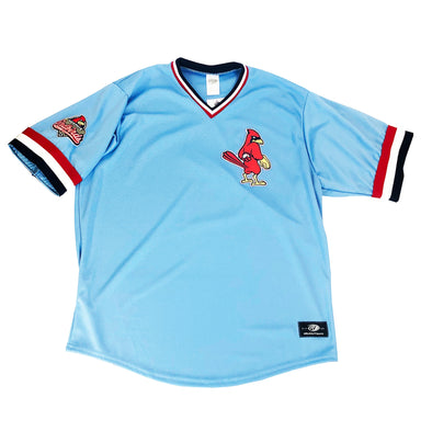Memphis Redbirds Powder Blue Pullover Jersey